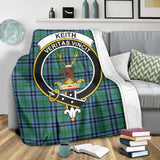 Clan Keith Ancient Crest Tartan Blanket UC400