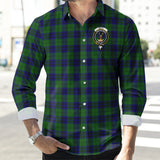 Clan Keith Modern Crest Tartan Long Sleeve Shirt PC586