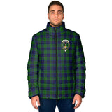 Clan Keith Modern Crest Tartan Padded Jacket RF399