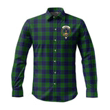 Clan Keith Modern Crest Tartan Long Sleeve Shirt PC586