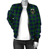 Clan Keith Modern Crest Tartan Bomber Jacket ZJ399