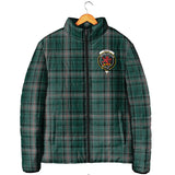 Clan Kelly of Sleat Hunting Crest Tartan Padded Jacket RF402