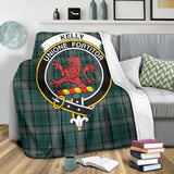 Clan Kelly of Sleat Hunting Crest Tartan Blanket UC404