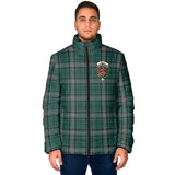 Clan Kelly of Sleat Hunting Crest Tartan Padded Jacket RF402