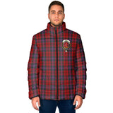 Clan Kelly of Sleat Red Crest Tartan Padded Jacket RF403