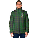 Clan Kennedy Crest Tartan Padded Jacket RF406