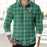 Clan Kennedy Ancient Crest Tartan Long Sleeve Shirt PC581