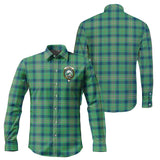 Clan Kennedy Ancient Crest Tartan Long Sleeve Shirt PC581