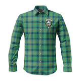 Clan Kennedy Ancient Crest Tartan Long Sleeve Shirt PC581