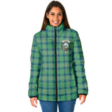 Clan Kennedy Ancient Crest Tartan Padded Jacket RF404