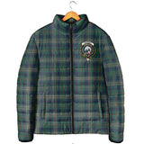 Clan Kennedy Modern Crest Tartan Padded Jacket RF405