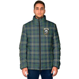 Clan Kennedy Modern Crest Tartan Padded Jacket RF405