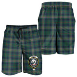 Clan Kennedy Modern Crest Tartan Mens Shorts NS578