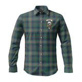 Clan Kennedy Modern Crest Tartan Long Sleeve Shirt PC580