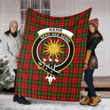 Clan Kerr Crest Tartan Blanket UC413