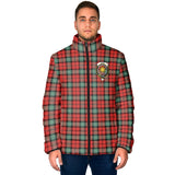 Clan Kerr Ancient Crest Tartan Padded Jacket RF408