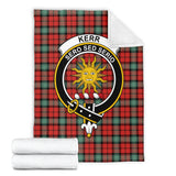 Clan Kerr Ancient Crest Tartan Blanket UC410