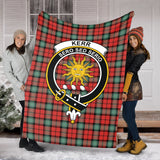 Clan Kerr Ancient Crest Tartan Blanket UC410