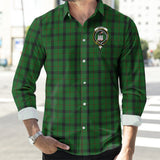 Clan Kincaid Crest Tartan Long Sleeve Shirt PC572