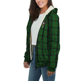 Clan Kincaid Crest Tartan Sherpa Hoodie CT572