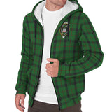 Clan Kincaid Crest Tartan Sherpa Hoodie CT572