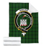 Clan Kincaid Crest Tartan Blanket UC415