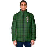 Clan Kincaid Crest Tartan Padded Jacket RF413