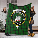 Clan Kincaid Crest Tartan Blanket UC415