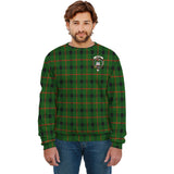 Clan Kincaid Modern Crest Tartan Sweatshirt HC571