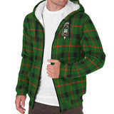 Clan Kincaid Modern Crest Tartan Sherpa Hoodie CT573