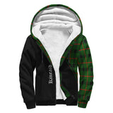 Clan Kincaid Modern Crest Tartan Sherpa Hoodie Curve Style CE575