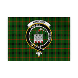 Clan Kincaid Modern Crest Tartan Flag CF412