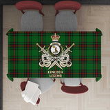 Clan Kinloch Tartan Tablecloth Golden Sword of Courageous Legacy BG419