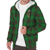 Clan Kinloch Crest Tartan Sherpa Hoodie CT571