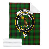 Clan Kinloch Crest Tartan Blanket UC416