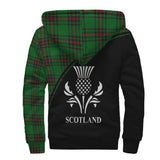 Clan Kinloch Crest Tartan Sherpa Hoodie Curve Style CE573