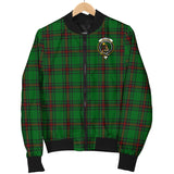 Clan Kinloch Crest Tartan Bomber Jacket ZJ414