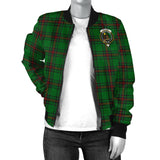 Clan Kinloch Crest Tartan Bomber Jacket ZJ414