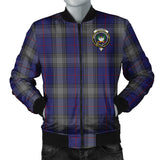 Clan Kinnaird Crest Tartan Bomber Jacket ZJ415