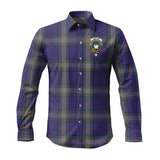 Clan Kinnaird Crest Tartan Long Sleeve Shirt PC570