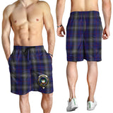 Clan Kinnaird Crest Tartan Mens Shorts NS568