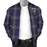 Clan Kinnaird Crest Tartan Bomber Jacket ZJ415