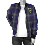 Clan Kinnaird Crest Tartan Bomber Jacket ZJ415