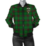 Clan Kinnear Crest Tartan Bomber Jacket ZJ416