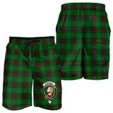 Clan Kirkaldy Crest Tartan Mens Shorts NS565