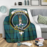 Clan Kirkpatrick Crest Tartan Blanket UC421