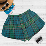 Clan Kirkpatrick Crest Tartan Womens Shorts NW1755