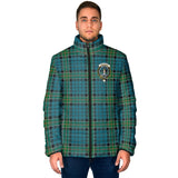 Clan Kirkpatrick Crest Tartan Padded Jacket RF419