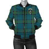 Clan Kirkpatrick Crest Tartan Bomber Jacket ZJ419