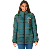 Clan Kirkpatrick Crest Tartan Padded Jacket RF419